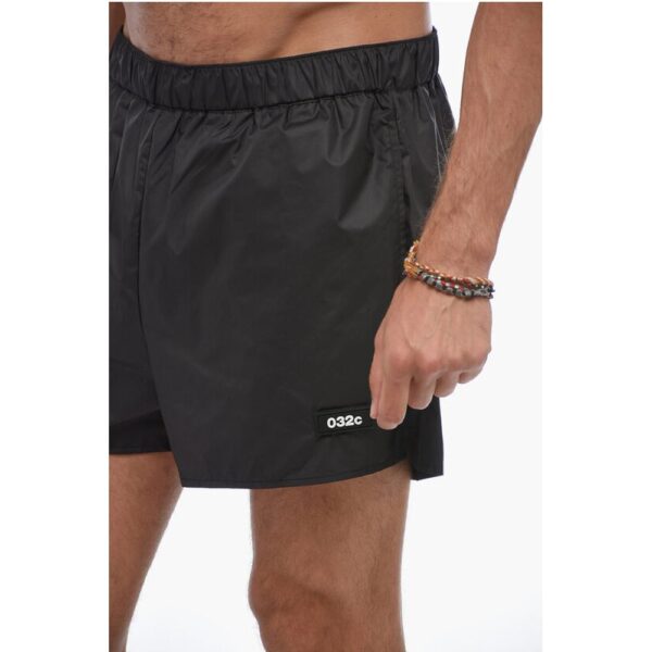 032c Solid Color Swim Shorts with 3 Pockets - Image 3