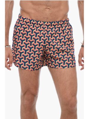 Yes I Am Monogram Motif Swim Shorts