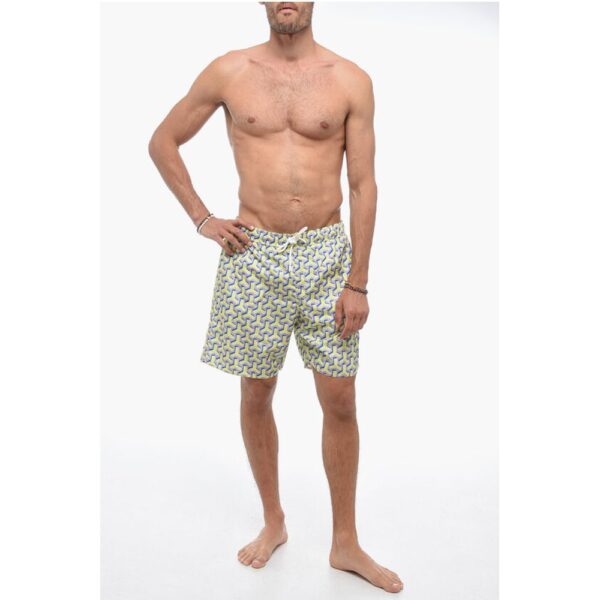 Yes I Am Monogram Motif Swim Shorts - Image 4