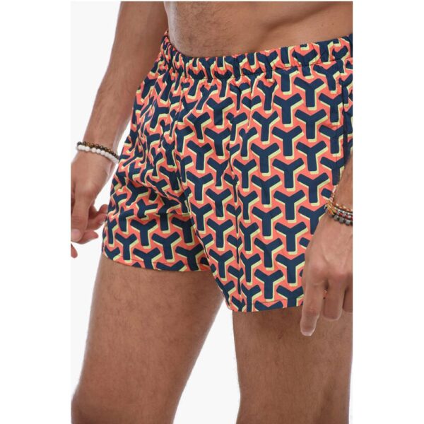 Yes I Am Monogram Motif Swim Shorts - Image 3
