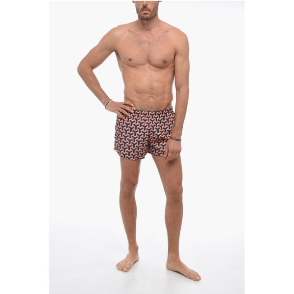 Yes I Am Monogram Motif Swim Shorts - Image 4