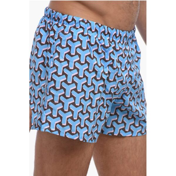 Yes I Am Monogram Motif Swim Shorts - Image 3