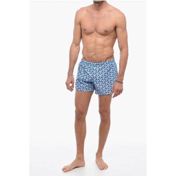 Yes I Am Monogram Motif Swim Shorts - Image 4