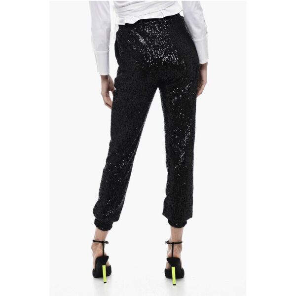 In The Mood For Love Sequined ASHA Pants with Ankle Cuffs - Image 2
