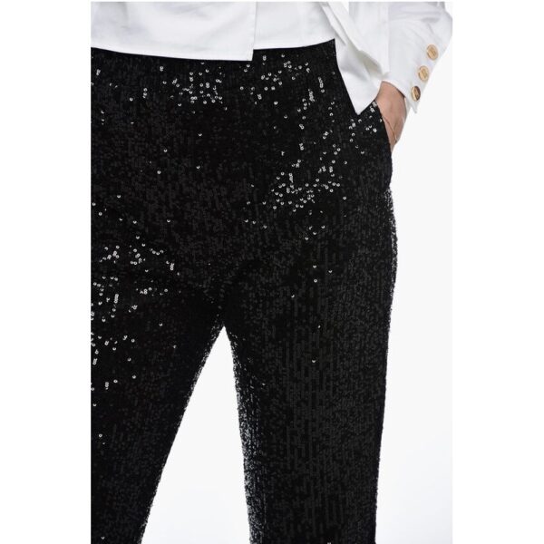 In The Mood For Love Sequined ASHA Pants with Ankle Cuffs - Image 3