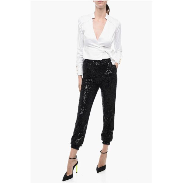In The Mood For Love Sequined ASHA Pants with Ankle Cuffs - Image 4