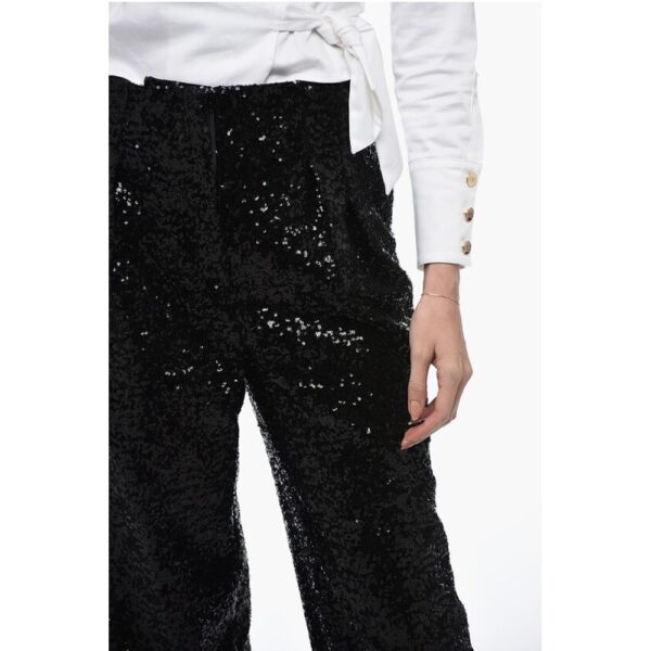 In The Mood For Love Sequined CLYDE Pants with Wide Leg - Image 3