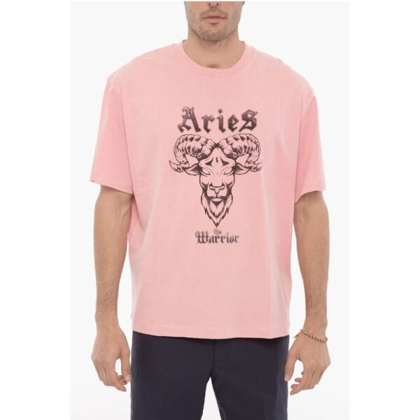 Neil Barrett Printed ARIES THE WARRIOR Crew-neck T-Shirt