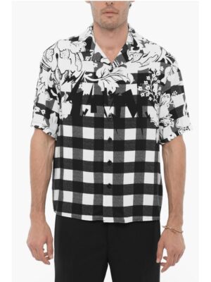 Neil Barrett Double Patterned Boxy Fit Shirt