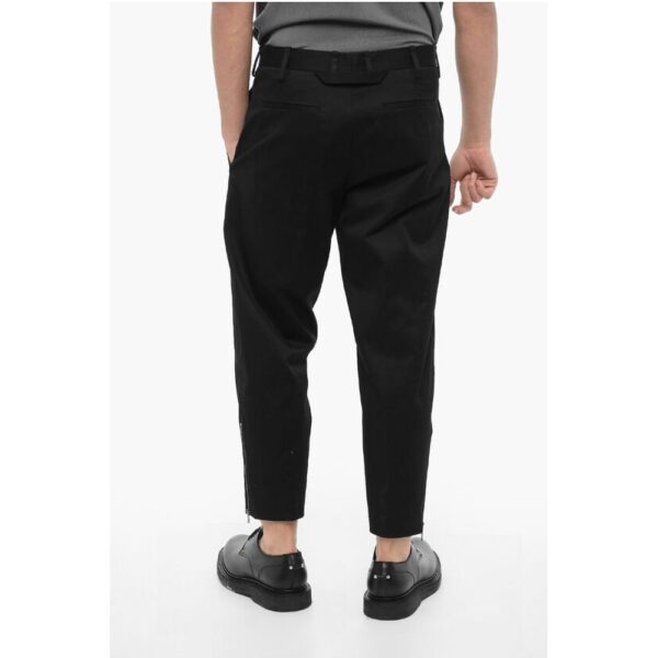 Neil Barrett Stretch Cotton TOM Pants with Ankle Zip - Image 2