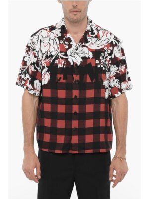 Neil Barrett Boxy Fit Double Patterned Shirt