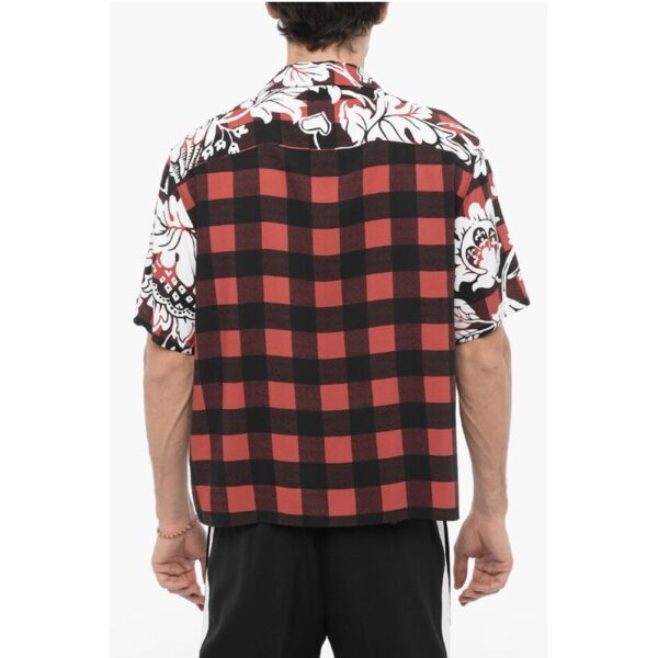 Neil Barrett Boxy Fit Double Patterned Shirt - Image 2