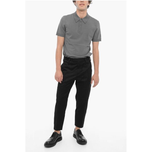 Neil Barrett Stretch Cotton TOM Pants with Ankle Zip - Image 5