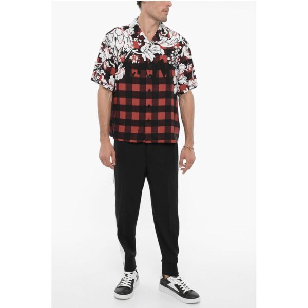 Neil Barrett Boxy Fit Double Patterned Shirt - Image 4