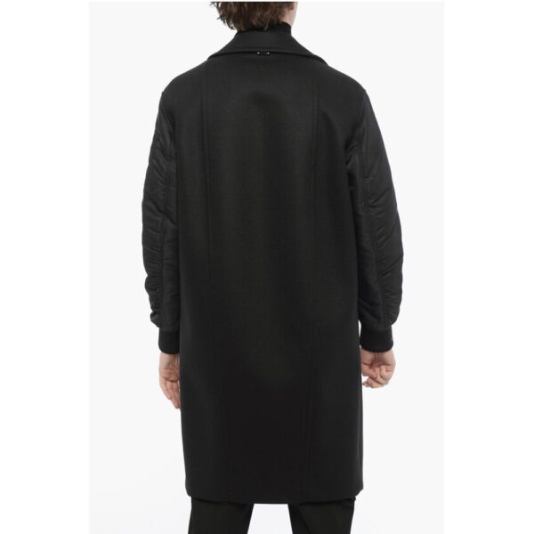Neil Barrett Oversized Coat with Nylon Sleeves - Image 2