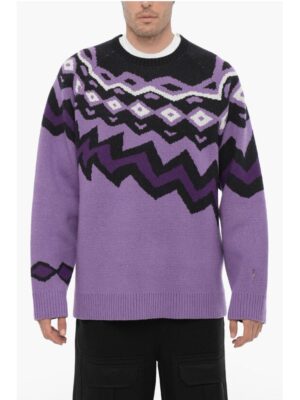 Neil Barrett Wool Boxy Fit Crew-neck Sweater