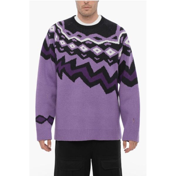 Neil Barrett Wool Boxy Fit Crew-neck Sweater