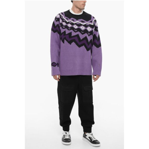 Neil Barrett Wool Boxy Fit Crew-neck Sweater - Image 4