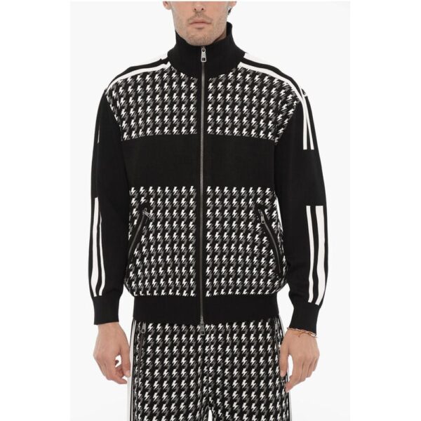 Neil Barrett Blouson Fit Embroidered Sweater