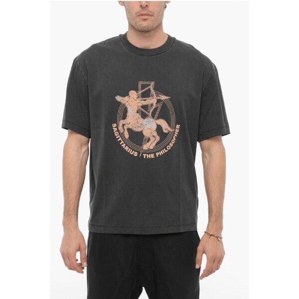 Neil Barrett Slim Fit SAGITTARIUS THE PHILOSOPHER Crew-Neck T-shirt