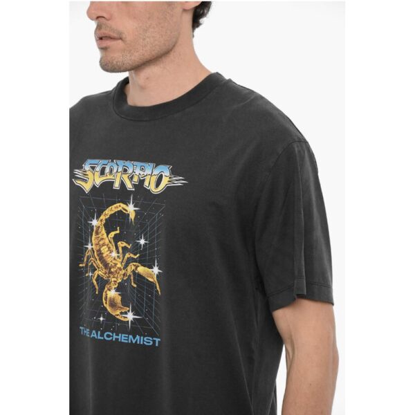 Neil Barrett Printed SCORPIO THE ALCHEMIST Crew-neck T-Shirt - Image 3
