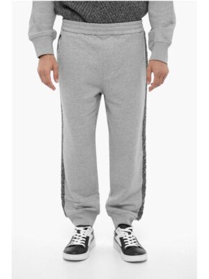 Neil Barrett Loose Fit Joggers with Wool Side Bands