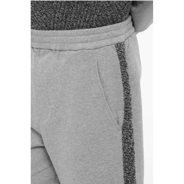 Neil Barrett Loose Fit Joggers with Wool Side Bands - Image 3