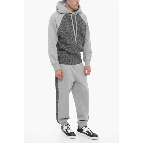 Neil Barrett Loose Fit Joggers with Wool Side Bands - Image 4