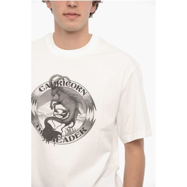 Neil Barrett Printed CAPRICORN THE LEADER Crew-neck T-Shirt - Image 3