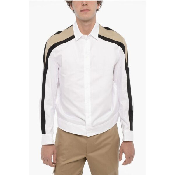 Neil Barrett Piquet Cotton BOMBER MODERNIST Shirt