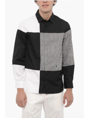 Neil Barrett Patchwork Cotton Shirt