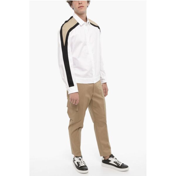 Neil Barrett Piquet Cotton BOMBER MODERNIST Shirt - Image 4
