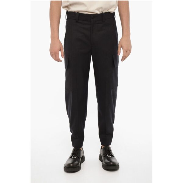 Neil Barrett Loose Fit FIREMAN Cargo Pants with Ankle Button