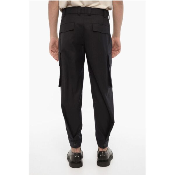 Neil Barrett Loose Fit FIREMAN Cargo Pants with Ankle Button - Image 2