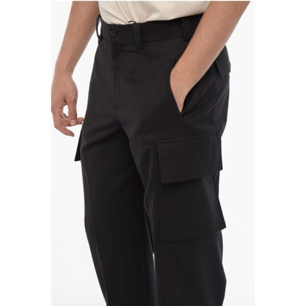 Neil Barrett Loose Fit FIREMAN Cargo Pants with Ankle Button - Image 3