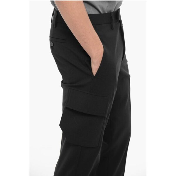 Neil Barrett Skinny Fit Cargo Pants with Belt Loops - Image 4