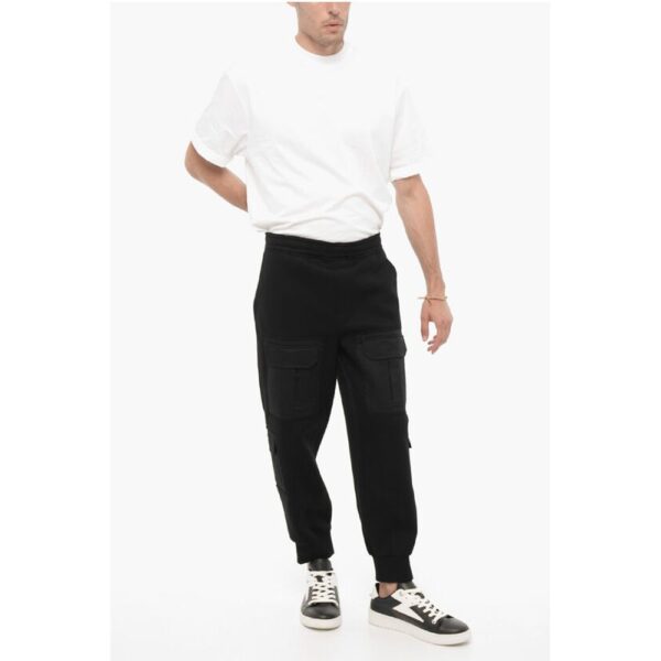 Neil Barrett Neoprene Loose Fit FIREMAN Cargo Joggers - Image 3