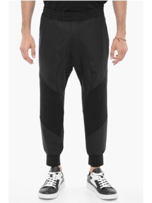 Neil Barrett Slouch Fit Virgin Wool Blend Casual Pants
