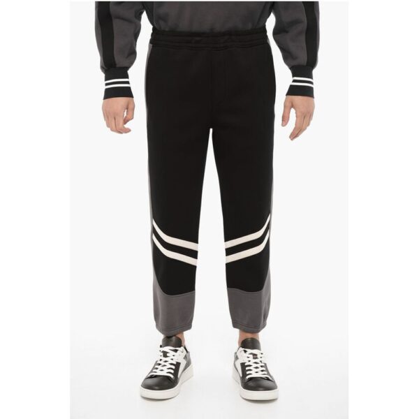 Neil Barrett Neoprene Skinny Fit Joggers with Contrasting Details