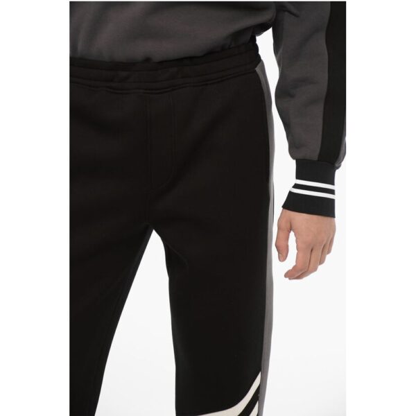 Neil Barrett Neoprene Skinny Fit Joggers with Contrasting Details - Image 3