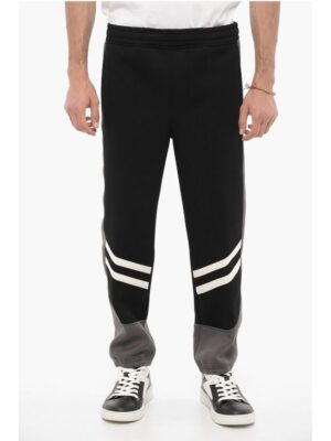 Neil Barrett Neoprene Skinny Fit Joggers with Contrasting Details