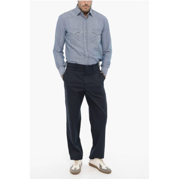 Department 5 4-Pockets Twill Casual Pants with Belt Loops - Image 4