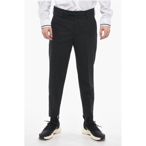 Neil Barrett Slim Fit JAMIE Chinos Pants with Ankle Zips