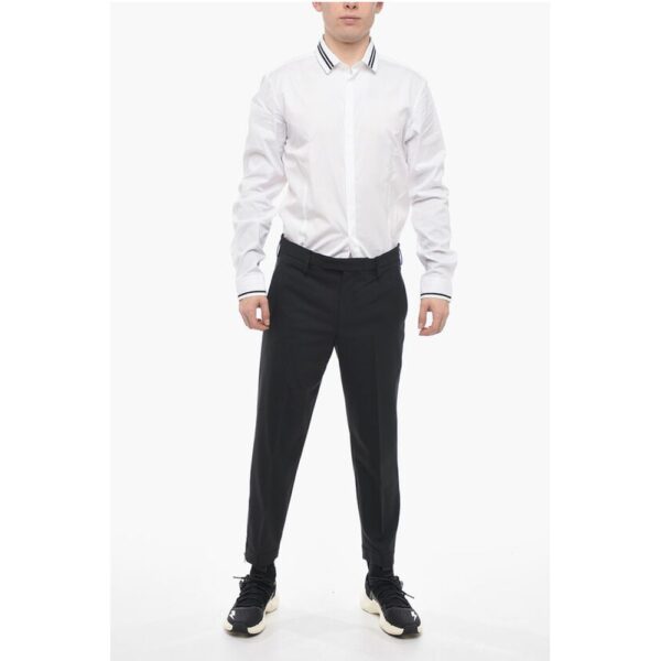 Neil Barrett Slim Fit JAMIE Chinos Pants with Ankle Zips - Image 4