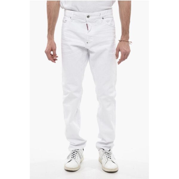 Dsquared² Cool Guy Fit DIVISION LAB Denims with Belt Loops 17cm