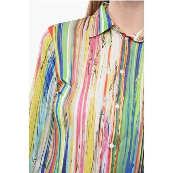 Dsquared² Multicolored Jersey Shirt with Standard Collar - Image 3