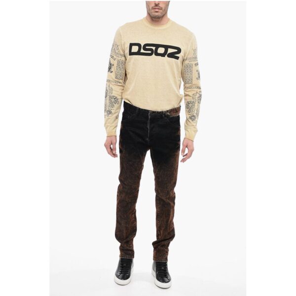 Dsquared² 5 Pocket Cool Guy Fit Velour Pants - Image 4