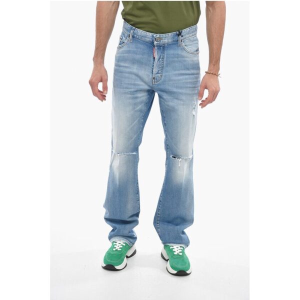 Dsquared² 5 Pocket Distressed Roadie Fit Denims 19cm