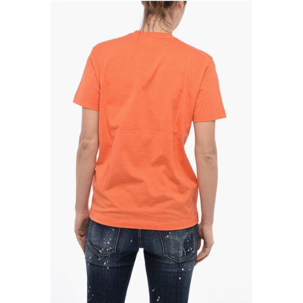 Dsquared² Crew Neck Cotton T-Shirt with Patches - Image 2