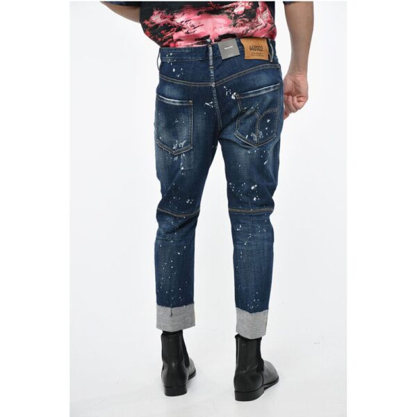 Dsquared² Tapered Fit SAILOR Denims with Vintage Effect 17cm - Image 2